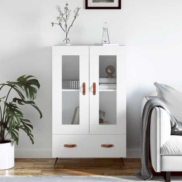 Berkfield Home Highboard White 69.5x31x115 cm Engineered Wood - image 1
