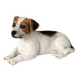 Animal Crackers Realistic Laying Jack Russell Dog Fgurine, Gift Boxed - thumbnail 5