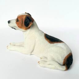 Animal Crackers Realistic Laying Jack Russell Dog Fgurine, Gift Boxed - thumbnail 4