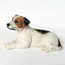 Animal Crackers Realistic Laying Jack Russell Dog Fgurine, Gift Boxed - thumbnail 2
