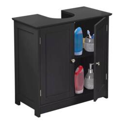 KORVIXA Black Under Sink Basin Cabinet - Size: W700mm x H650mm - thumbnail 4