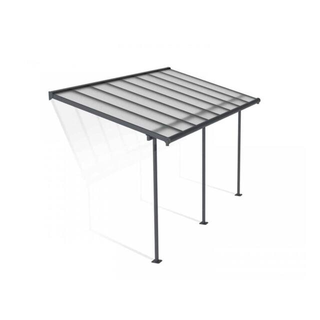 Palram Patio Cover Sierra 2.3X4.6 Clear - L447.5 x W224 x H300 - Grey - image 1
