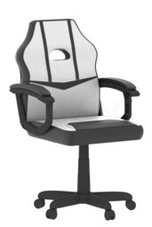 Home Discount Vida Designs Comet Racing Office Gaming Adjustable UKFR Fabric Chair in White - thumbnail 6