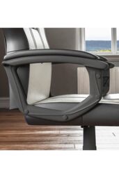 Home Discount Vida Designs Comet Racing Office Gaming Adjustable UKFR Fabric Chair in White - thumbnail 5