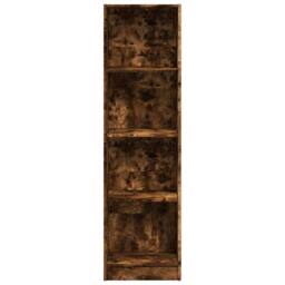 Berkfield Home Bookcase Smoked Oak 40x24x143 cm Engineered Wood in Brown - Size: 40 x 24 x 143 cm - thumbnail 4