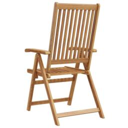Berkfield Home Durable Folding Garden Chairs 4 pcs Solid Acacia Wood in Brown - thumbnail 8