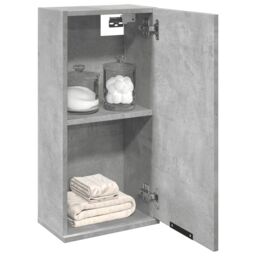 Berkfield Home Wall-mounted Bathroom Cabinet Concrete Grey 32x20x67 cm - Size: 32 x 20 x 67 cm