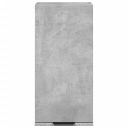 Berkfield Home Wall-mounted Bathroom Cabinet Concrete Grey 32x20x67 cm - Size: 32 x 20 x 67 cm - thumbnail 4