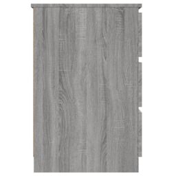 Berkfield Home Writing Desk Grey Sonoma 140x50x77 cm Engineered Wood - Size: 140 x 50 x 77 cm - thumbnail 4