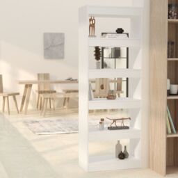 Berkfield Home Book Cabinet/Room Divider White 60x30x166 cm Engineered Wood - Size: 60 x 30 x 166 cm - thumbnail 1