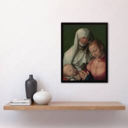 Artery8 Virgin & Child with Saint Anne Durer Framed Wall Art Print - Size: A4 - thumbnail 4