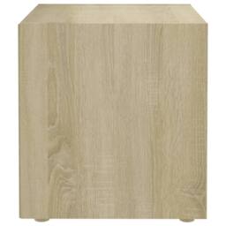 Berkfield Home TV Cabinet Sonoma Oak 37x35x37 cm Engineered Wood in Brown - Size: 37 x 35 x 37 cm - thumbnail 4