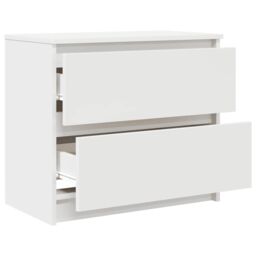 Berkfield Home TV Cabinet White 60x35x54 cm Engineered Wood - Size: 60 x 35 x 54 cm - thumbnail 5