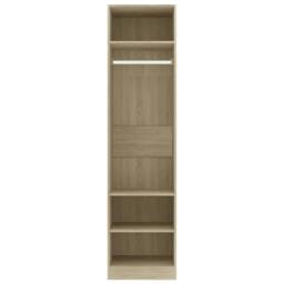 Berkfield Home Wardrobe Sonoma Oak 50x50x200 cm Engineered Wood in Brown - Size: 50 x 50 x 200 cm - thumbnail 5