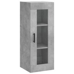 Berkfield Home Highboard Concrete Grey 34.5x34x180 cm Engineered Wood - thumbnail 5