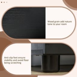 VINSETTO 2-Tier Locking Office Storage Cabinet File Organisation w/ Handles Keys in Black - thumbnail 6