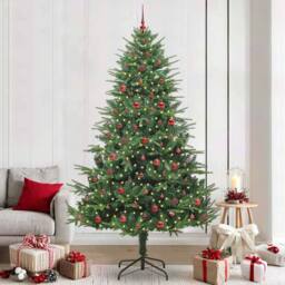 Berkfield Home Artificial Pre-lit Christmas Tree with Ball Set Green 240 cm