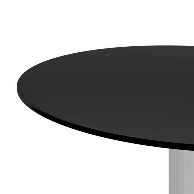 Berkfield Home Modern Coffee Table Black 40 cm Tempered Glass - image 1