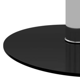 Berkfield Home Modern Coffee Table Black 40 cm Tempered Glass - thumbnail 4