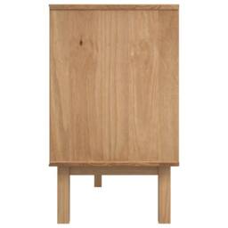 Berkfield Home Sideboard OTTA Brown & Grey 114x43x73.5 cm Solid Wood Pine - thumbnail 5