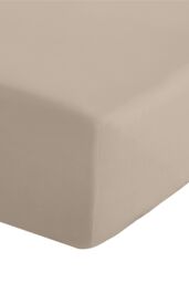 Catherine Lansfield 'Easy Iron Percale' Combed Polycotton 25cm Depth Sheet in Natural - Size: Single Fitted - thumbnail 2