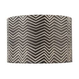Happy Homewares Scandinavian Style Black & White Chevron Pattern Textured Lamp Shade - Size: 12 inches - thumbnail 4