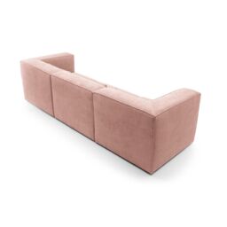 Abakus Direct Doris 4 Seater Sofa in Pink Cord Chenille - thumbnail 4