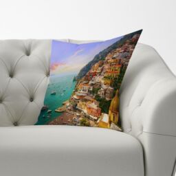 Warren Reed - Designer Positano, Amalfi Cushions in Green - Size: 60 cm x 60 cm - thumbnail 2