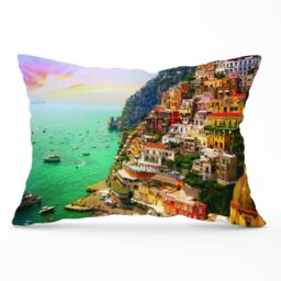 Warren Reed - Designer Positano, Amalfi Cushions in Green - Size: 60 cm x 60 cm - thumbnail 1