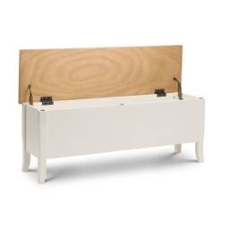 Cheshire Premium Westford Storage Bench in Ivory & Oak - thumbnail 3