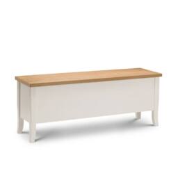 Cheshire Premium Westford Storage Bench in Ivory & Oak