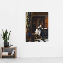 "Artery8 Allegory of the Catholic Faith Vermeer Vintage Wall Art Print Poster - Size: W24"" x H32""" - thumbnail 4