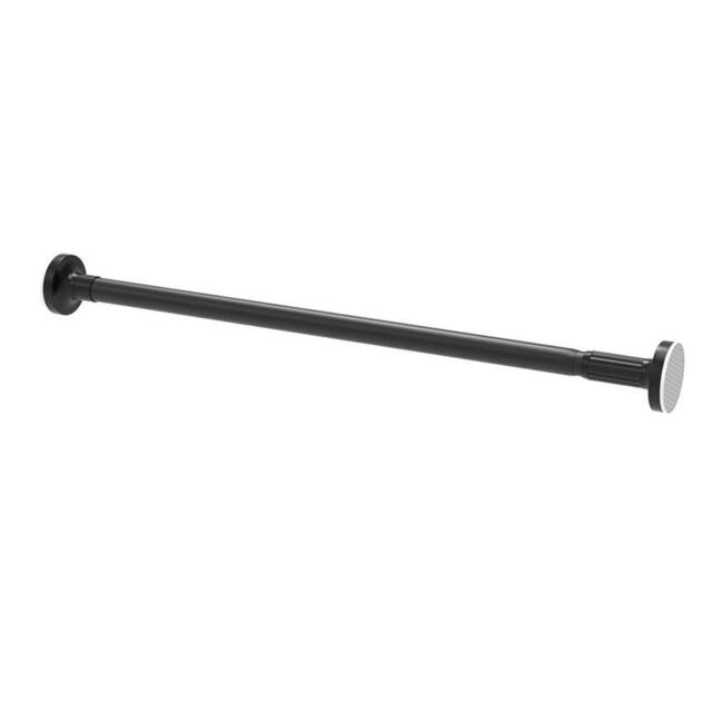 VOGREX Extendable Shower Curtain Rod Rail 70-120cm Pole Bath Window in Black - image 1