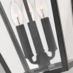 Netlighting Hinkley Alford Place Outdoor Pendant Ceiling Light Museum Black IP44 - thumbnail 3