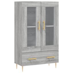 Berkfield Home Highboard Grey Sonoma 69.5x31x115 cm Engineered Wood - thumbnail 3