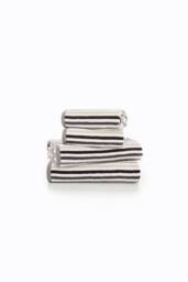 Deyongs Bliss Linear Stripe 550gsm 100% Cotton Bathroom Towels in Grey - thumbnail 3