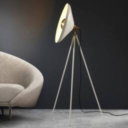 Netlighting 'MILAN' Non Dimmable Contemporary Indoor Free Standing Floor Lamp in White - thumbnail 3