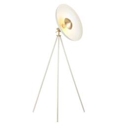 Netlighting 'MILAN' Non Dimmable Contemporary Indoor Free Standing Floor Lamp in White - thumbnail 1