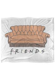 Warner Brothers Friends 152x127cm The Pivot Silky Touch Super Soft Throw Blanket in White - Size: 152x127 cm - thumbnail 1