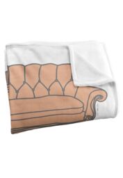 Warner Brothers Friends 152x127cm The Pivot Silky Touch Super Soft Throw Blanket in White - Size: 152x127 cm - thumbnail 3