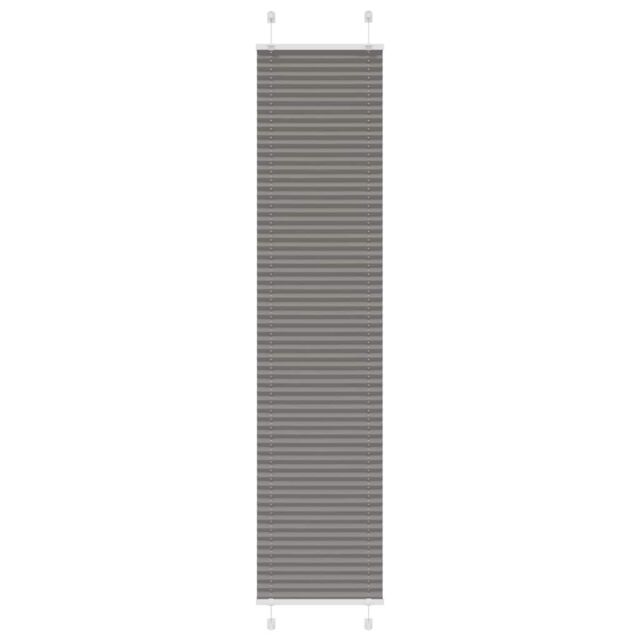 Berkfield Home Pleated Blind Anthracite 40x200 cm Fabric Width 39.4 cm Polyester in Black - image 1