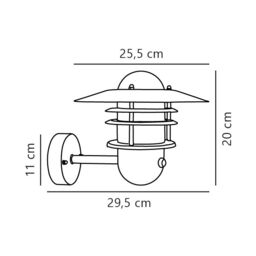 Nordlux Industrial Outdoor Wall Light Silver Galvanized steel E27 Coastal/Marine Safe - Mains Powered, IP54 - thumbnail 4