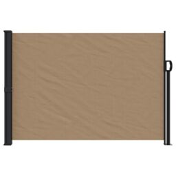Berkfield Home Retractable Side Awning Taupe 140x600 cm - thumbnail 3