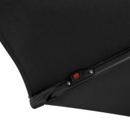 Monstershop LED Cantilever Parasol 3m With Half Fan Base - Black - thumbnail 9