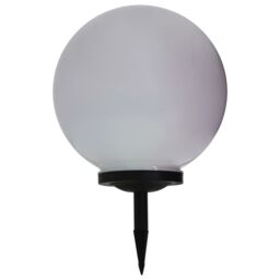 Berkfield Home Outdoor Solar Lamp LED Spherical 40 cm RGB in White - thumbnail 5