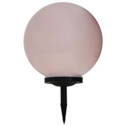 Berkfield Home Outdoor Solar Lamp LED Spherical 40 cm RGB in White - thumbnail 1