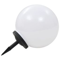 Berkfield Home Outdoor Solar Lamp LED Spherical 40 cm RGB in White - thumbnail 3