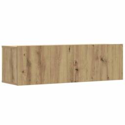 Berkfield Home 8 Piece TV Cabinet Set Wall-mounted Artisan Oak Engineered Wood in Brown - thumbnail 4