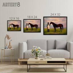 "Artery8 After Henry Stull Bonnie Scotland Framed Canvas Wall Art Print - Size: W18"" x H24""" - thumbnail 4