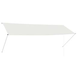 Berkfield Home Retractable Awning 350x150 cm Cream in Beige - thumbnail 2